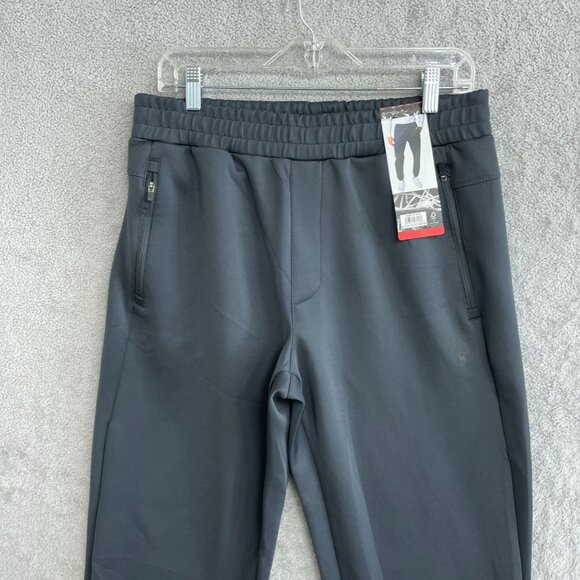 NEW Spyder Active Men's Size M Stretch Jogger Scuba Pants Black - Picture 7 of 8